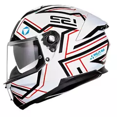 LS2 CAPACETE STREAM II FF808 MAZE WHT/BLACK 58/M