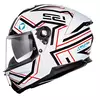 LS2 CAPACETE STREAM II FF808 MAZE WHT/BLACK 60/L