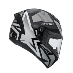 CAPACETE SPIKE II 1ST PRETO COM PRATA na internet