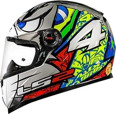LS2 CAPACETE FF358 ALEX BARROS REPLICA SILVER 58/M