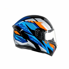 CAPACETE SPIKE II BSN PRETO COM AZUL - comprar online