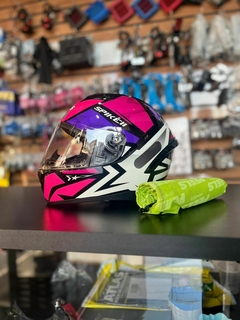 CAPACETE SPIKE II 1ST PRETO COM PINK na internet