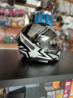 CAPACETE SPIKE II 1ST PRETO COM PRATA na internet