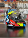 CAPACETE FECHADO GTX 43 (C/ VIS. INTERNA) - AMARELO/AZUL (56)