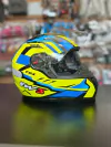 CAPACETE FW3 -GTX FOX AMARELO/AZUL 58 (NOVA FORRAC
