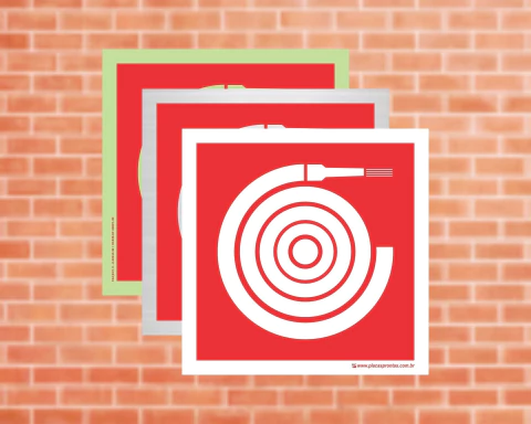 Placa Abrigo de Mangueira e Hidrante (COD: EX13)