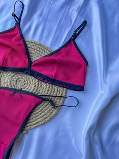 CONJUNTO PENELOPE CHERRY - MORA LENCERIA