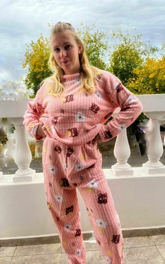 PIJAMA TEDDY OSITO ROSA