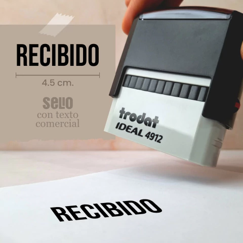 Sello con texto comercial - tienda en línea