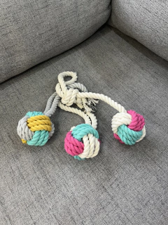 Pelota de soga de algodón colores - comprar online