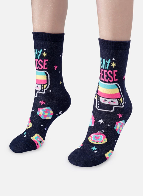 Meia Soquete Menina Cano Longo