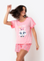 Pijama Short Doll Adulto Gata Power Puket