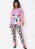 Pijama Manga Longa Viscolycra Feminino Vaca Patches Puket - comprar online