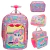 Kit Mochila Estojo Lancheira Necessaire Unicórnio Kawaii Puket - comprar online