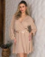 Vestido curto Decote transpassado Manga Longa na internet