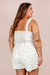 Cropped Bordado Alça Branco - loja online
