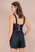 Cropped Linho Amarração Preto - Blumarine Rio