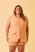 Colete Alongado Linho Coral - comprar online