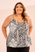 Blusa Alongada Lenço P&B