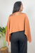 Blusa Crepe Ampla Nude - loja online