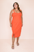 Vestido Midi Linho Coral - comprar online