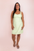 Vestido Curto Piquet Verde - comprar online