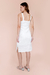 Vestido Midi Malha Jacquard Branco - comprar online