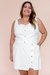 Cropped Linho com Elastano Botões Off - Blumarine Rio