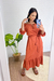 Vestido Midi Lana Telha - comprar online