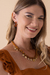 Colar Caramelo com Medalhas - comprar online