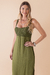 Vestido Midi Busto Canelado Verde - Blumarine Rio
