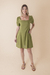 Vestido Curto Linho Verde - comprar online