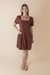 Vestido Curto Linho Marrom - loja online
