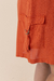 Vestido Curto Bolsos Laterais Telha - Blumarine Rio