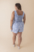 Short Saia Jeans Manchado - loja online