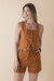 Short Linho Com Elastano Caramelo - comprar online