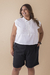 Blusa Nervuras Branca - comprar online