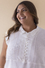 Blusa Nervuras Branca - loja online