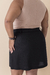Short Saia Linho Com Cinto Forrado Preto - loja online