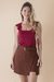 Blusa Malha Decote Quadrado Vinho - comprar online