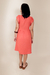 Vestido Curto Crepe Manga Godê Telha - Blumarine Rio