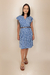 Vestido Curto Camadas Liberty Azul - comprar online