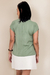 Blusa Decote V Verde - Blumarine Rio