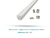 Perfil 20 x 21mm Pendente ou Sobrepor Alumínio com difusor leitoso para fitas Led Rígido 3 Metros Ref.: 3205 / 575