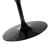 Mesa Saarinen Oval 137x91cm com Tampo em Mármore Nero Marquina - Nunex Móveis e Design