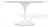 Mesa Saarinen Oval 180x90cm com Tampo em Nanoglass na internet
