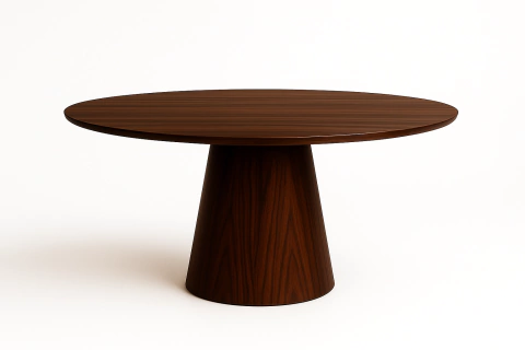 Mesa Cone Oval de 220x122cm em Madeira Pau Ferro Melamina - comprar online