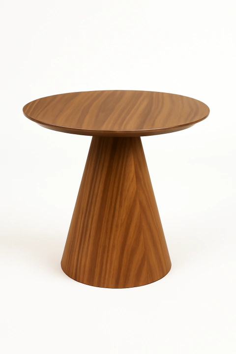 Mesa Cone Redonda 100cm em Madeira Freijó Melamina - comprar online