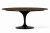 Mesa Saarinen Oval 200x100cm com Tampo em Mármore Marrom Imperial - comprar online