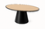 Base Cone Oval em Laca Preta + Contra Tampo para Tampos de 180x90 a 180x100cm - comprar online